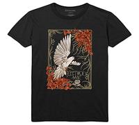 Fleetwood Mac T Shirt Dove Band Logo Nouveau Officiel Unisex Noir Size L