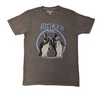 Rock Off officially licensed products Fleetwood Mac T Shirt Penguins Band Logo Nouveau Officiel Unisex Gris Size M
