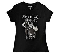 Fleetwood Mac T Shirt Rumours Band Logo Nouveau Officiel Femme Skinny Fit Noir Size M