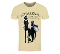 Fleetwood Mac T Shirt Rumours Band Logo Nouveau Officiel Homme Jaune Size XXL