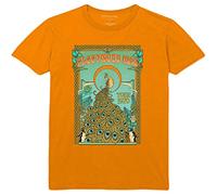 Fleetwood Mac T Shirt Tour 1970 Peacock Band Logo Nouveau Officiel Unisex Orange Size L