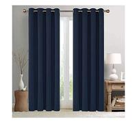 Flei Isolation Phonique Rideau 300x240cm(L x H), Draperies Tombé, Isolant Thermique Imperméable Réduction du Bruit, pour La Decoration de Chambre - Bleu Marin 1 Pièces