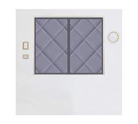 Flei Moustiquaire Porte Magnétique 120x120cm, Thermique Isolation Porte Rideau, Automatiquement fermé Pliable Isolation Phonique Imperméable, pour Couloirs/Portes - Gris