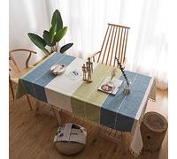 Flei Nappe 120 x 210 cm Nappe de Protection, Anti TachesÉtanche Résistance à la Chaleur Résistant à l'huile, pour des Tables de Pique Nique - épisser