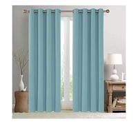 Flei Rideau 140x170cm(L x H), Rideau Porte, Isolation Thermique Installation Facile Anti Moisissure Antibactérien, pour Salon Chambre Décoration - Bleu 1 Pièces
