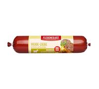 Fleischeslust Weide-Ziege Nourriture hypoallergénique pour chien - Saucisse pour chien avec citrouille et rubis - Nourriture humide pour chiens souffrant d'intolérances alimentaires et d'allergies - 1