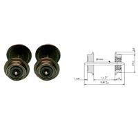 FLEISCHMANN 2x essieux Ø6mm - N 1/160 - FLEISCHMANN 20023