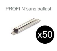 FLEISCHMANN 50x éclisses métalliques pour voie Profi sans ballast - N 1/160 - FL