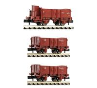 Fleischmann 6660034 FS Set 3 Wagons Ouverts Type L Un Avec Guérite Échelle N