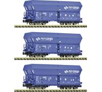 Fleischmann 6660086 Lot de 3 N : wagon à déchargement automatique de la PKP Cargo