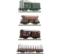 Fleischmann 6660119 Lot de 4 N : wagons de marchandises de la DB