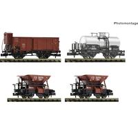 4 wagons de marchandises, DRG, Ep. II - FLEISCHMANN 6660120 - N 1/160