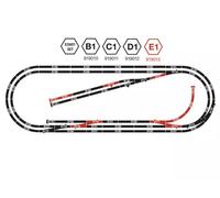 FLEISCHMANN Coffret de rails - Set d'extension E1 - voie Profi N - FLEISCHMANN 9