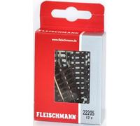Fleischmann Rail droit 22205 – Voie (N) sans ballast – Pack de 12 pièces
