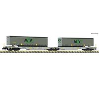 Fleischmann N 825025 Wagon Transport de Conteneurs T2000 Double Mov Epoque VI