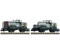 Fleischmann N 881906 Jeu 2 Wagons-Citernes DB Époque III Neuf 1:160