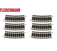 Fleischmann N 9122-S Voie courbe R1, 15° (6 pièces) - NEUF