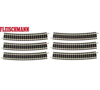 Fleischmann N 9131-S Voie courbe R3, 15° (6 pièces) - NEUF