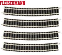 Fleischmann N 9136-S Voie courbe R4, 15° (4 pièces) - NEUF