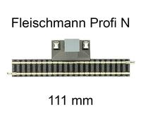 Rail de raccordement, droit Fleischmann 9108 (N) Voie Fleischmann piccolo (avec ballast) 1 pc(s)