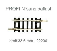 Rail droit Fleischmann 22206 (N) Voie Fleischmann (sans ballast) 1 G