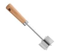 Fleischwolf - Edelstahl-mühle, Hackfleischzerkleinerer Mit Holzgriff | Fleischwolf Edelstahl Mit Wurstfüller Für Schweinefleisch Für Die Zubereitung Von Mahlzeiten, Bratwürsten Und Mehr