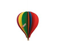 Flensted 078d Ballon à air chaud mobile en carton fabriqué en plusieurs couleurs 11 x 8 cm