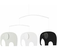 Flensted Elephant Party Greyscale Mobile Acier Multicolore 35 x 63 cm