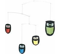 Flensted F051 The Wisest Owls Mobile en acier, multicolore, 43 x 45 cm