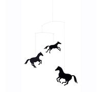 Flensted F118 Horses Mobile, acier, noir, 44 x 48 cm