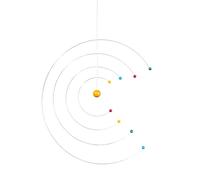 Flensted Mobiles à suspendre Motif atomes arc-en-ciel Style moderne 33 cm Fait main au Danemark