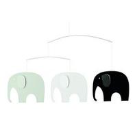 Flensted Elephant Party Greyscale Mobile Acier Multicolore 35 x 63 cm
