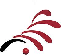 Flensted Mobiles - Flowing Rhythm - Mobile - Carillon éolien - Rouge - 90/170 cm