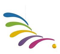 Flensted Mobiles Flowing Rhythm Rainbow Violet G