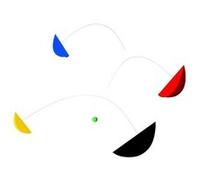 Flensted Mobiles Life and Thread - Colourful - Size L Rouge G