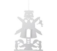 Flensted Mill Man Mobile en carton de couleur blanche, dimensions : hauteur : 11 cm, 690