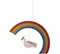 Flensted Mobiles Noah's Rainbow Mobile suspendu en carton de haute qualité 22,9 cm