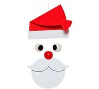 Flensted Mobiles Mobile Santa Claus en plastique multicolore 25 x 12 cm