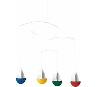Flensted Mobiles – Mobile bateau SailFun – Acier multicolore 35 x 40 cm
