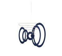 Flensted Mobiles Mobile en carton SuperSonic Midnight Bleu nuit 25 x 25 cm 162B