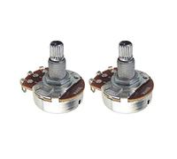 FLEOR 2 pièces Pots de contrôle de Volume de tonalité de guitare pleine taille B500K potentiomètre conique linéaire Dia24mm L18mm Long arbre fendu
