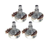 FLEOR 4 pièces pleine taille B500K potentiomètre conique linéaire guitare tonalité contrôle du Volume Pots Dia24mm L18mm Long arbre fendu moleté