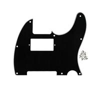 FLEOR 8 trous Humbucking TL Pickguard pour guitare américaine/mexicaine Standard TL TE Style moderne, vis de montage incluses, 3ply noir/blanc/noir