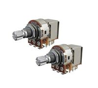 FLEOR A250K Push Pull Potentiomètre Audio Cone Pots 15mm Court Arbre Fendu Pour Guitare Électrique Commutateur De Commande Pièces 2 Pack