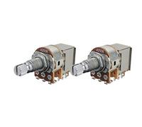 FLEOR A250K Push Pull Potentiomètre Audio Cone Pots 18mm Long Arbre Fendu Pour Guitare Électrique Commutateur De Commande Pièces 2 Pack