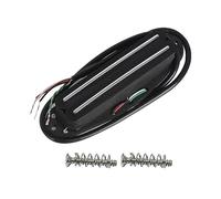 FLEOR Alnico 5 Hot Rail Humbucker Single-Coil Pickup 12-13K Humbucker Noir Fit ST SQ TL Guitare
