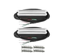 FLEOR Alnico 5 Humbucker à rail chaud Micro simple bobinage pour milieu + chevalet Humbucker, blanc