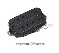 FLEOR Alnico 5 Micro chevalet Micros Humbucker à double bobinage Haut rendement 14-15K, noir