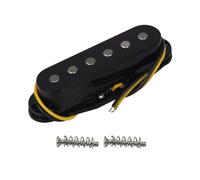 FLEOR Alnico 5 Micro ST Micro Simple bobinage Chevalet de Guitare Pickup Flat Pole pour Guitare électrique ST SQ, Noir