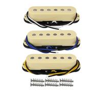 FLEOR Alnico 5 Micro ST Micros à simple bobinage Guitare manche/milieu/chevalet crème pour guitare électrique ST SQ